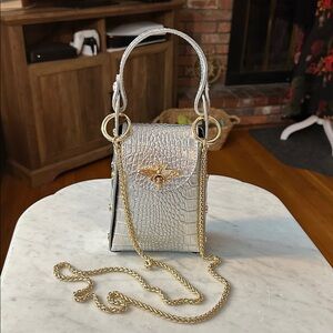 Beetrice Silver & Gold Crossbody Bag